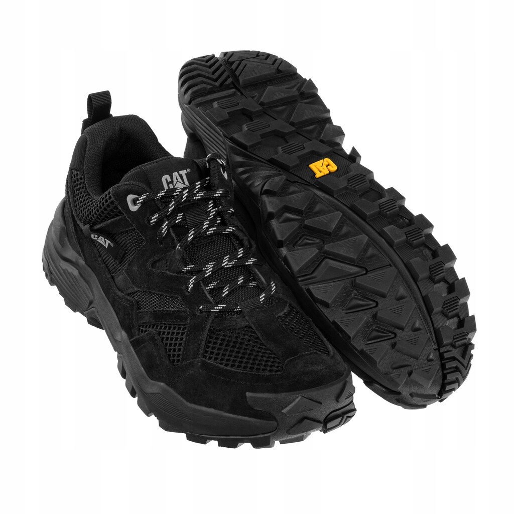Nízké trekové sportovní boty Cat Footwear Grapple Suede Mesh Black 42