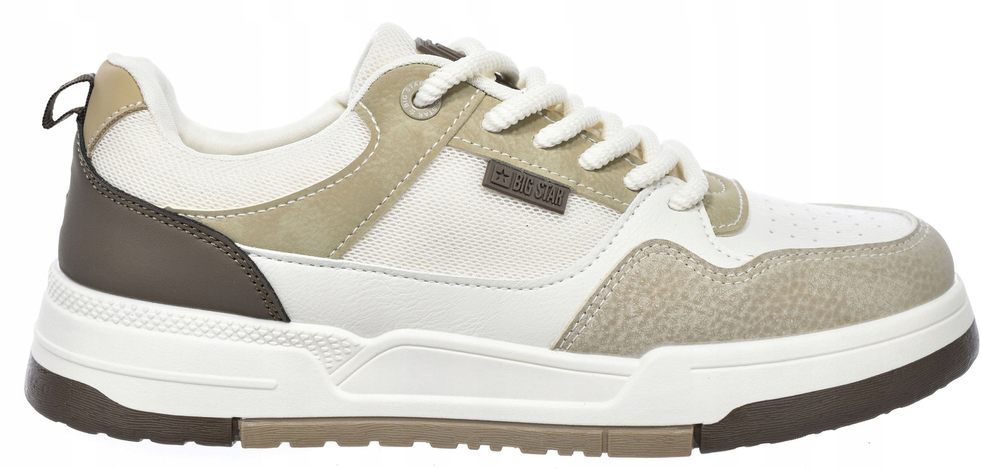 Sportovní obuv z eko kůže Big Star RR174604 Tenisky béžová 40