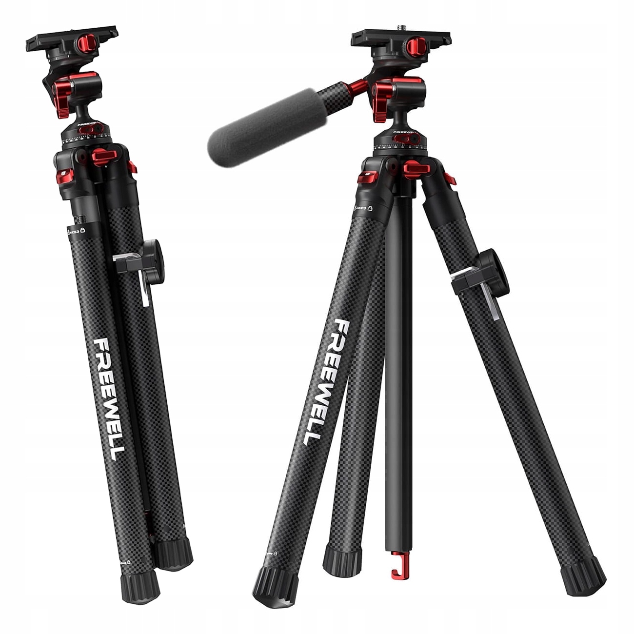Lekki Wytrzymały Statyw Do Aparatu Karbonowy 0.9 kg Travel Tripod Premium