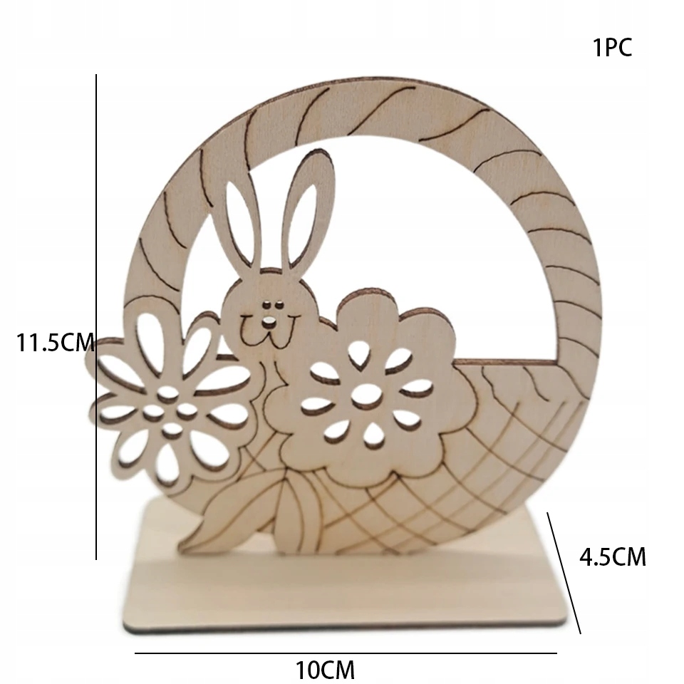 OZDOBA FIGURKA ŚWIĄTECZNA WIELKANOC ZAJĄC DEKOR model 8 Marka inna