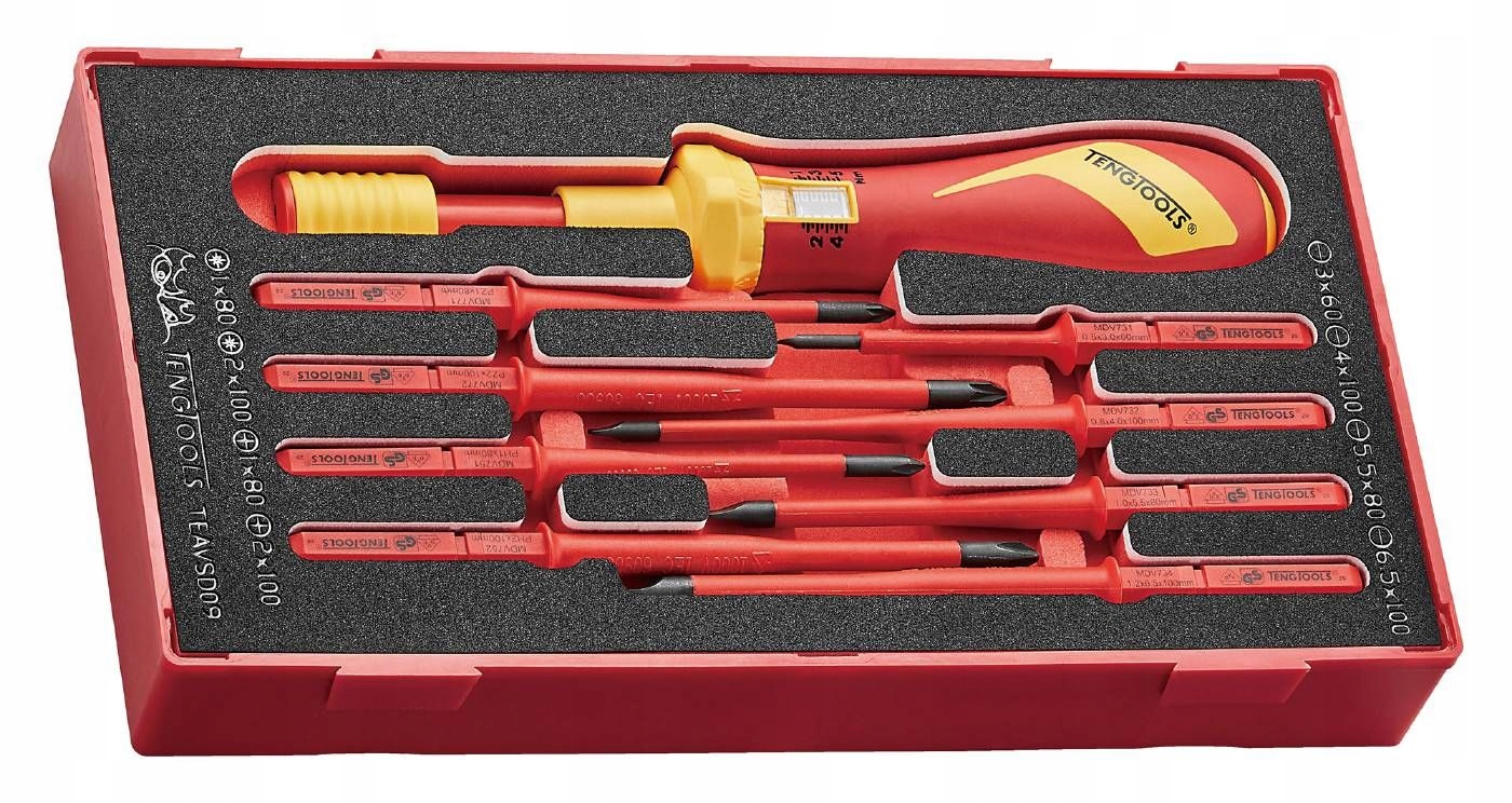 Izolovaný momentový skrutkovač 1000V Teng Tools TEAVSD09