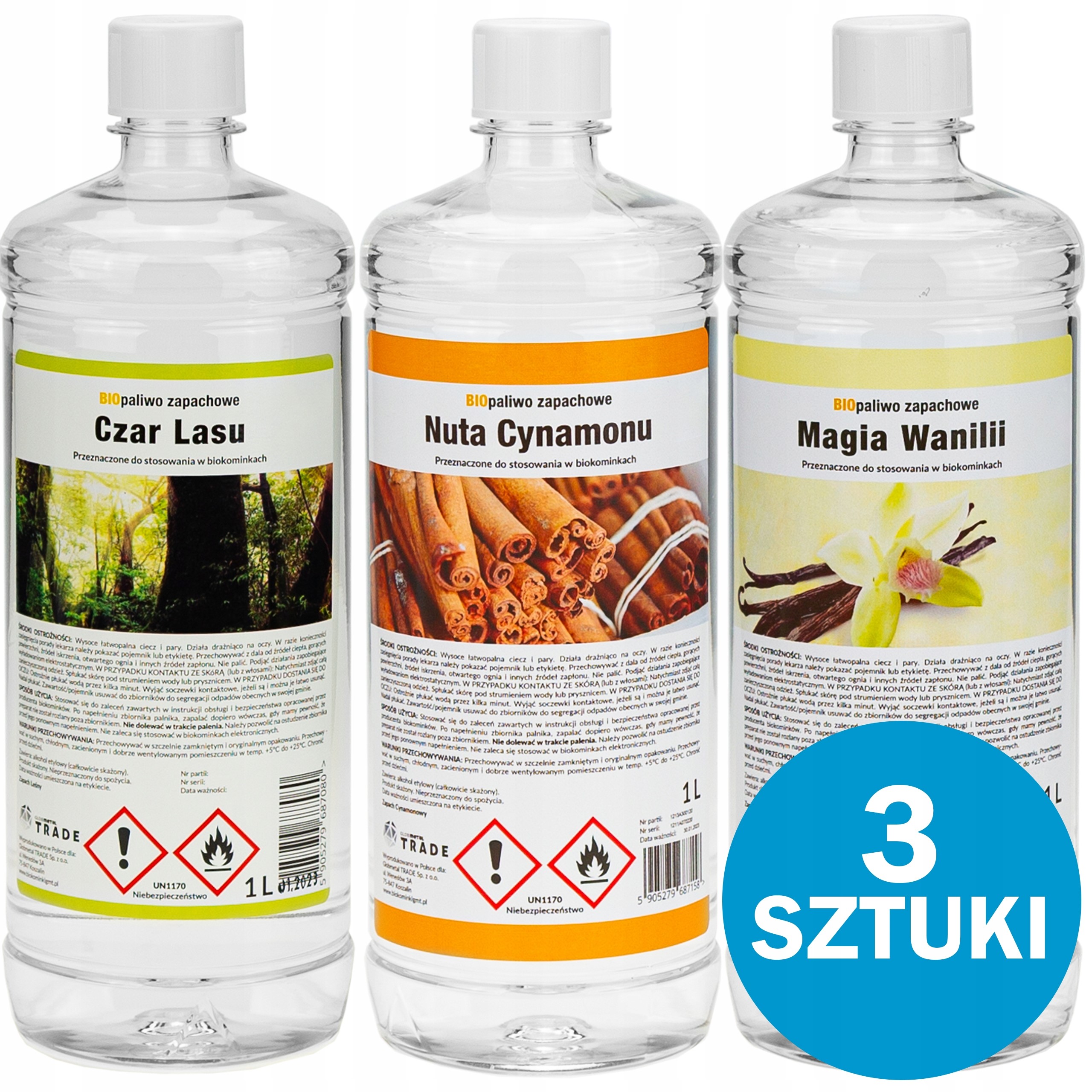 BIOPALIWO ZESTAW MAGIA ŚWIĄT BIOKOMINEK ZAPACHOWE Marka Biokominki GMT