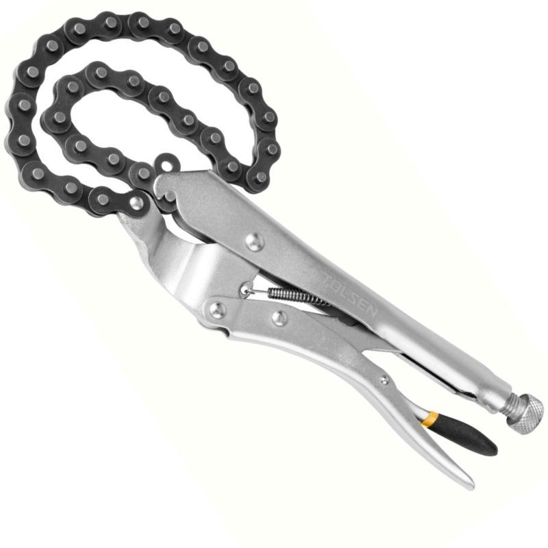 SZCZYPCE ZACISKOWE Z ŁAŃCUCHEM 460 MM.