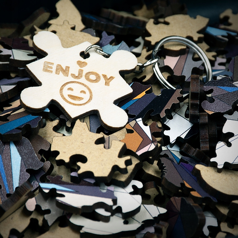 WILK Puzzle Drewniane oryginalne 140 elementów Kolekcja WOOD YOU DO