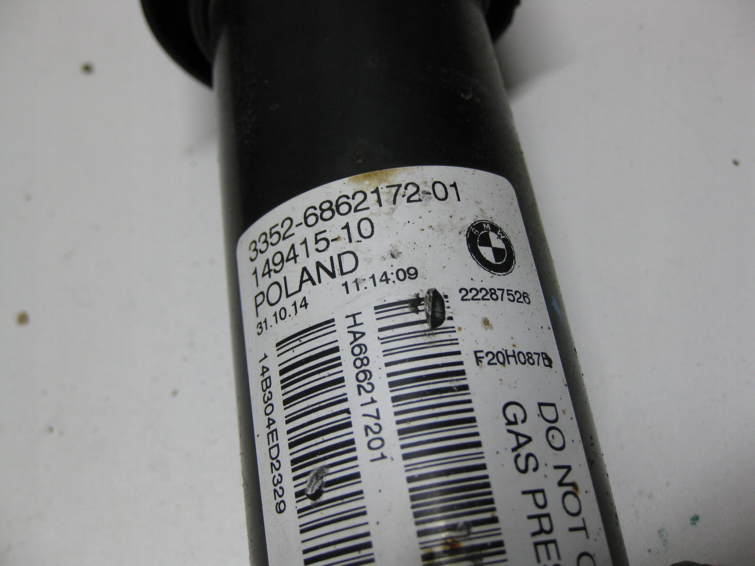 BMW F20 stoßdämpfer heck KOMPLET 7293677