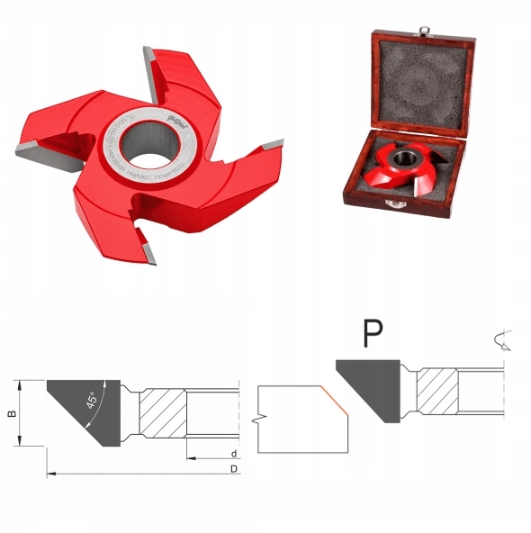 Globus frez kątowy do drewna HM 130x30x20 4z P