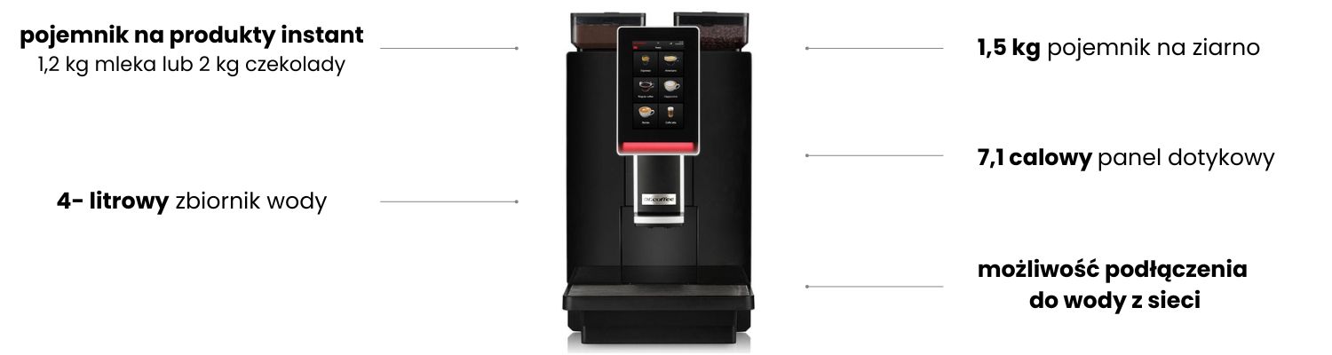 Dr. Coffee Minibar Bean to Cup Coffee Machine with Steam Wand and Separated  Hot Water Dispenser - China Coffee Machine and Coffee Maker price