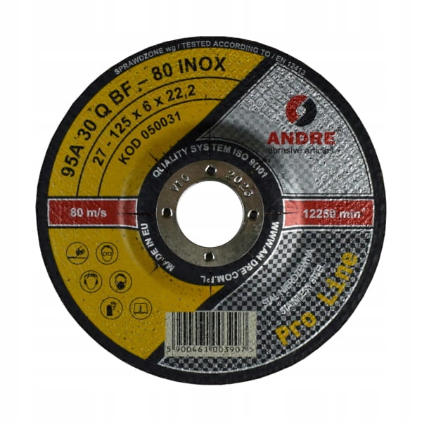 

Tarcza Do Szlifowania Andre Inox 27 125x6,0