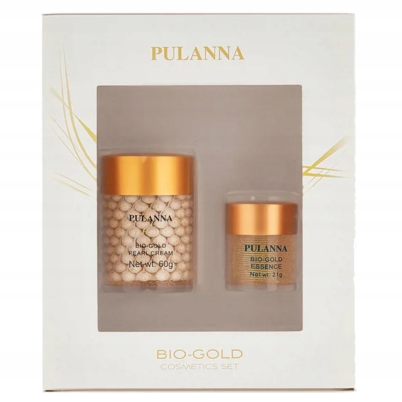 Pulanna zestaw dwóch kosmetyków ze złotem
