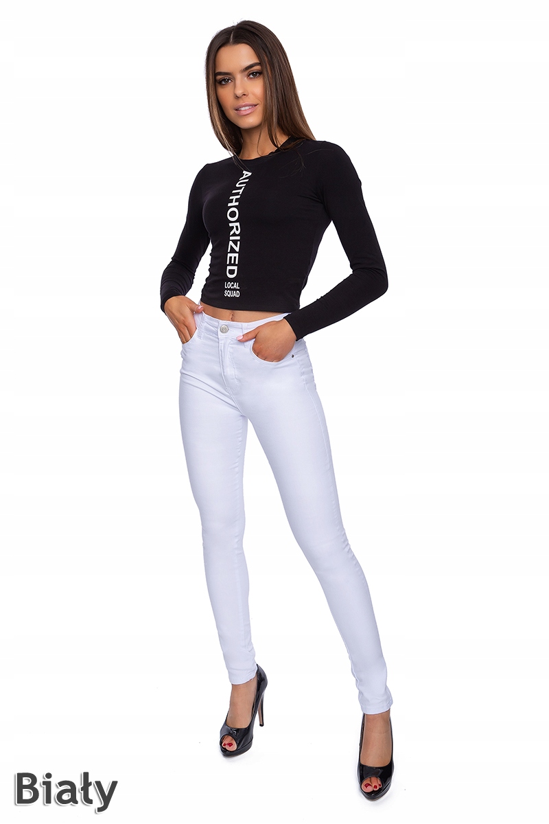 367__L/40__KLASYCZNE DAMSKIE SPODNIE WYSOKI STAN Cechy dodatkowe brak wyszczuplające