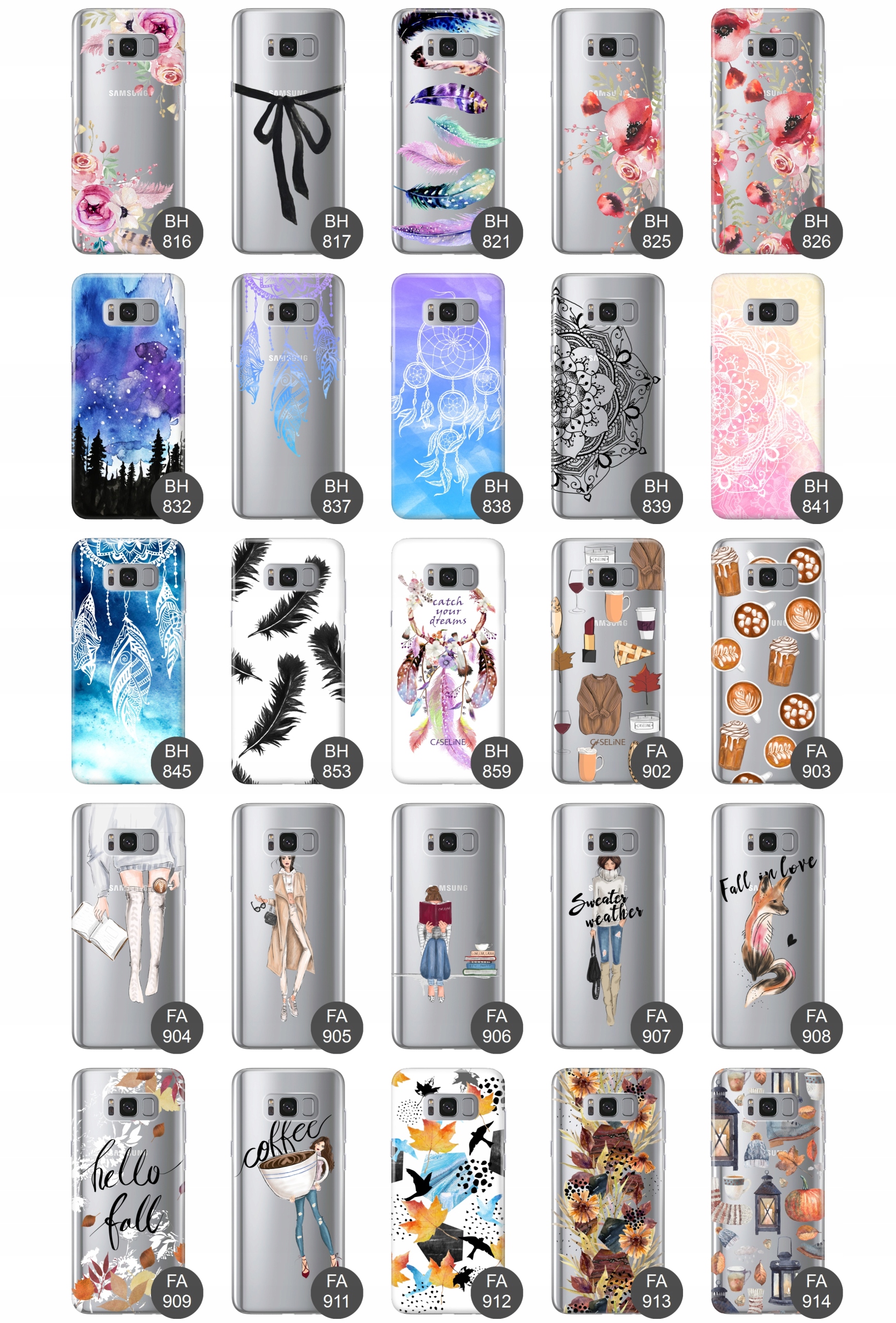 Etui case wzory do SAMSUNG GALAXY S8