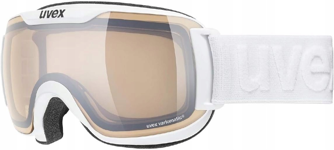 Gogle narciarskie Uvex Downhill 2000 V Vario White Matt Mirror Silver S1-3