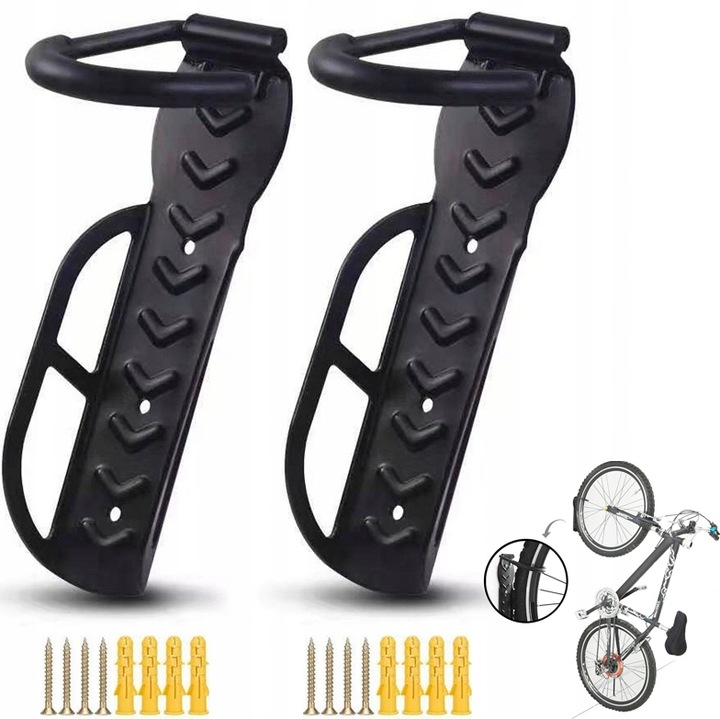 2 SZTUKI Wieszak Ścienny na Rower - Uchwyt Rowerowy 2X - TRIZAND - CE