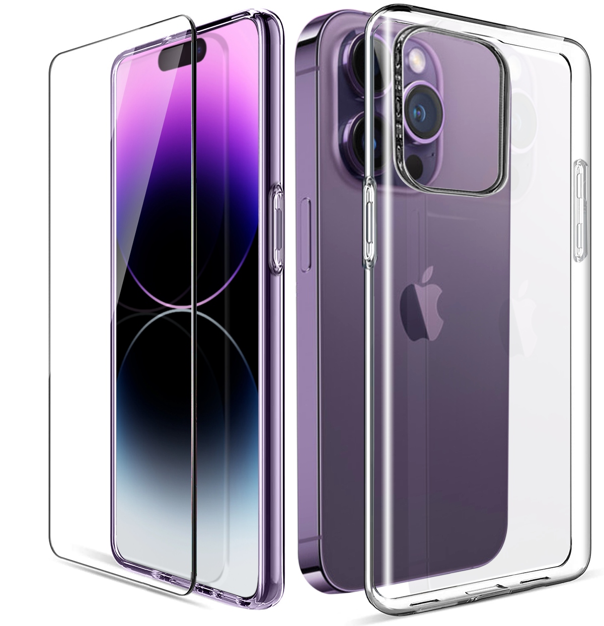 

Etui Silicone Case Szkło do iPhone 14 Pro Max