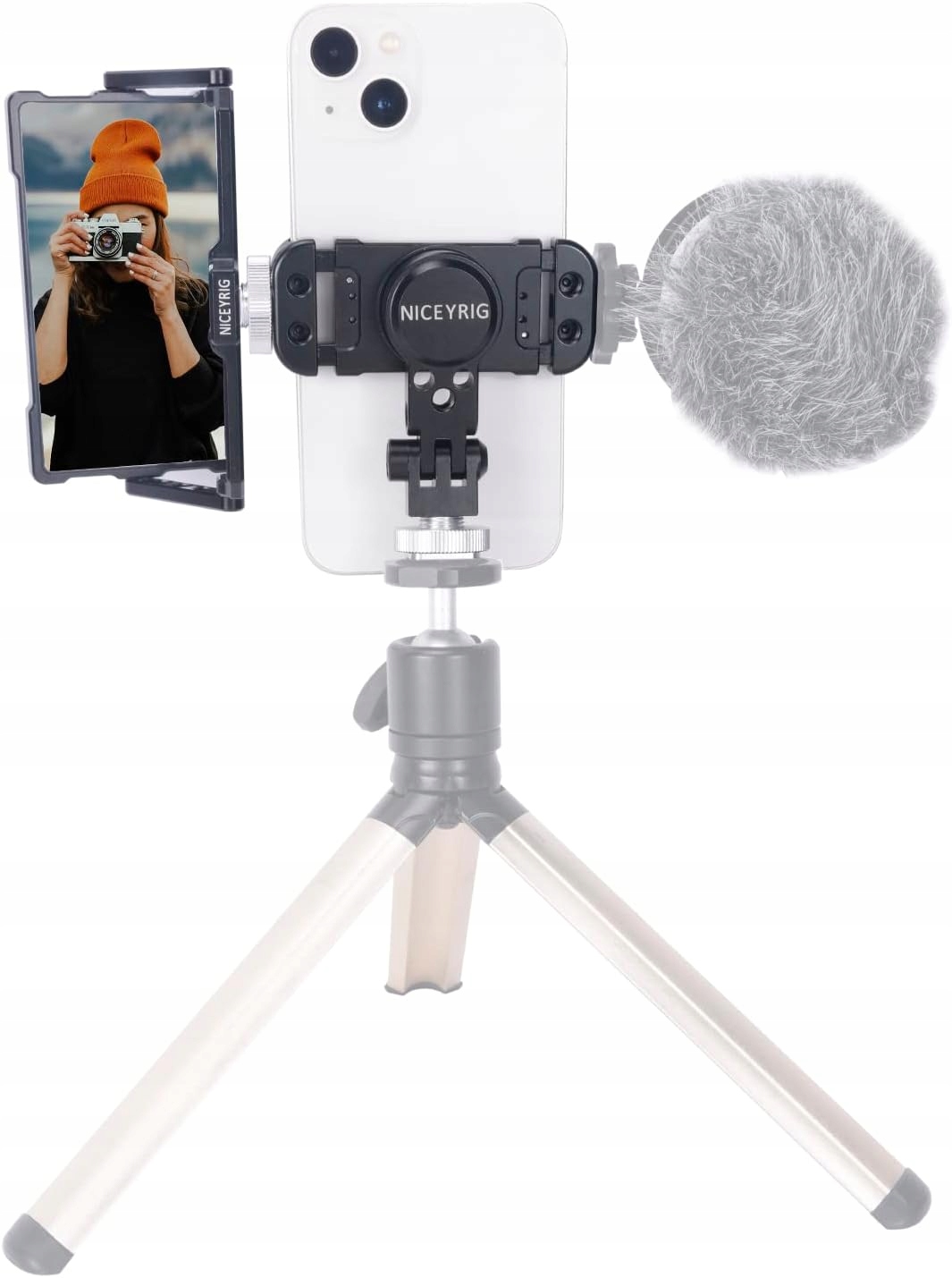 Niceyrig selfie zrcátko s držákem na stativ pro telefony 4,7-6,7"