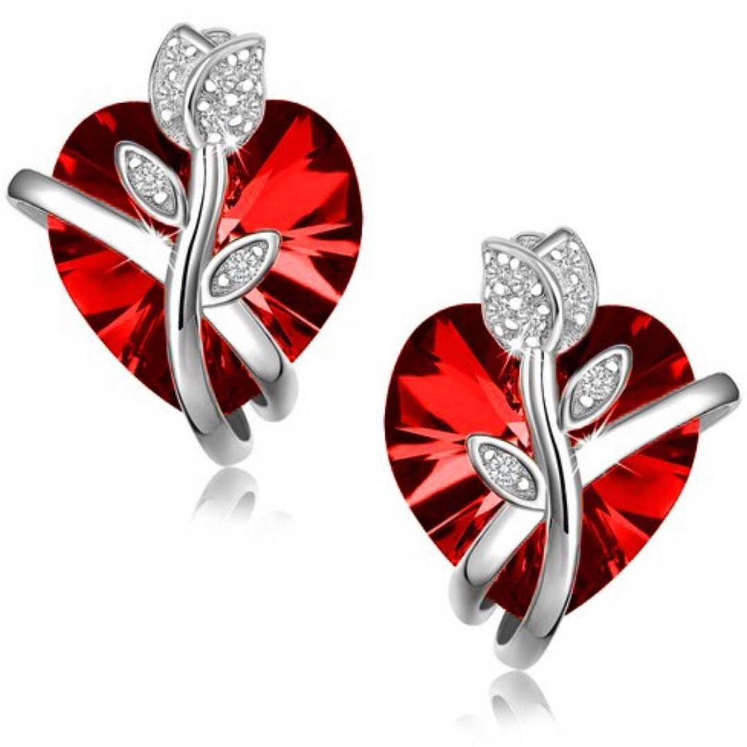 Stříbrné náušnice puzetky pecky srdíčka dámské 925