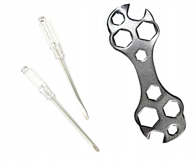 ZESTAW KLUCZ ROWEROWY ŚRUBOKRĘT PŁASKI KRZYŻAK EAN (GTIN) 6971383682180