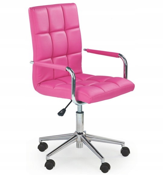 FOTEL BIUROWY OBROTOWY GONZO RÓŻOWY HALMAR Materiał korpusu metal