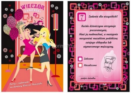 

Karty Zadań Na Wieczór Panieński W Domu Zadania
