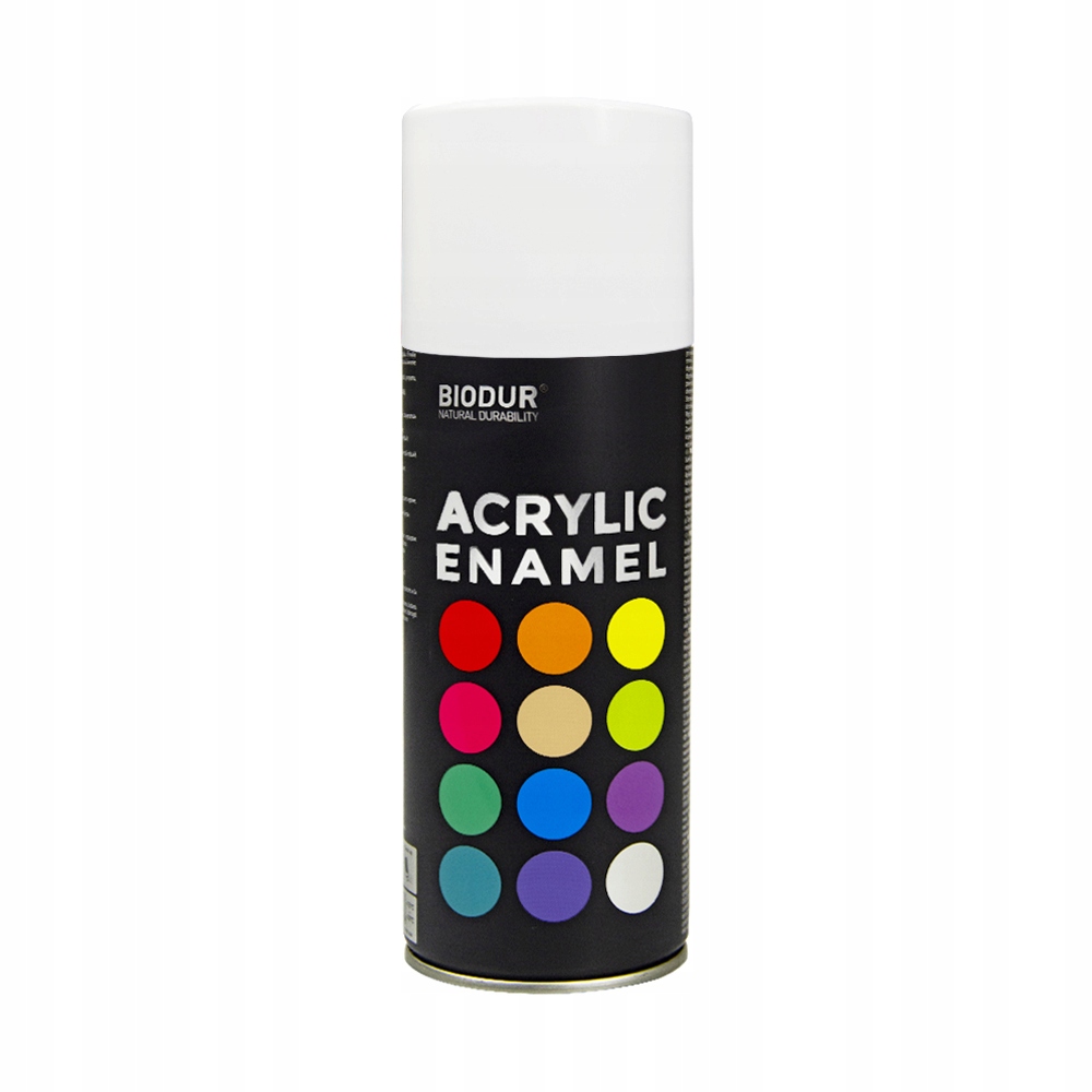 

Emalia akrylowa spray biała błszycząca 400ml/RAL 9
