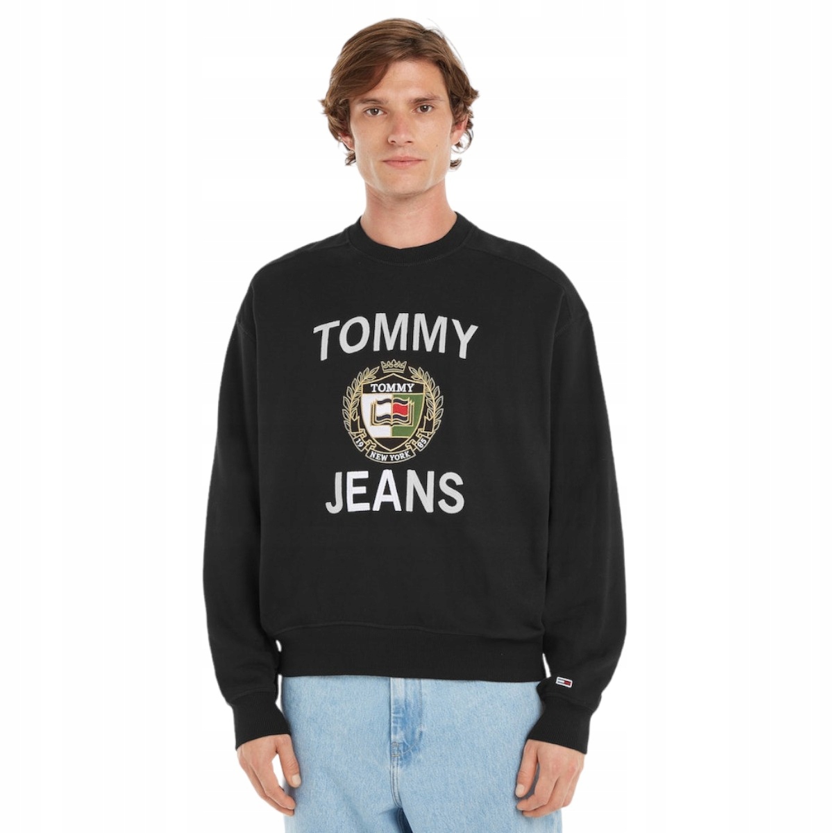 Tommy Hilfiger Pánská Mikina Luxe Crew Černá vel. L