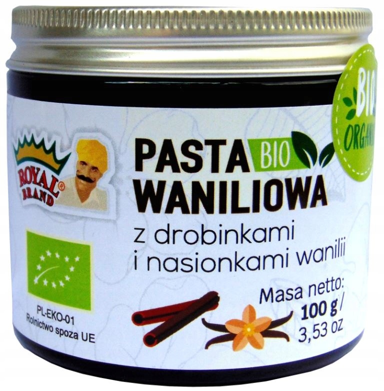 Levně Vanilková Pasta Bio 100 g Royal Brand