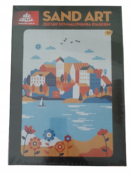 RED CASTLE SAND ART ZESTAW DO MALOWANIA PIASKIEM