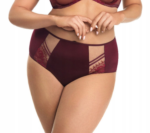 

Figi damskie Gorsenia K 497 Paradise- bordo *L