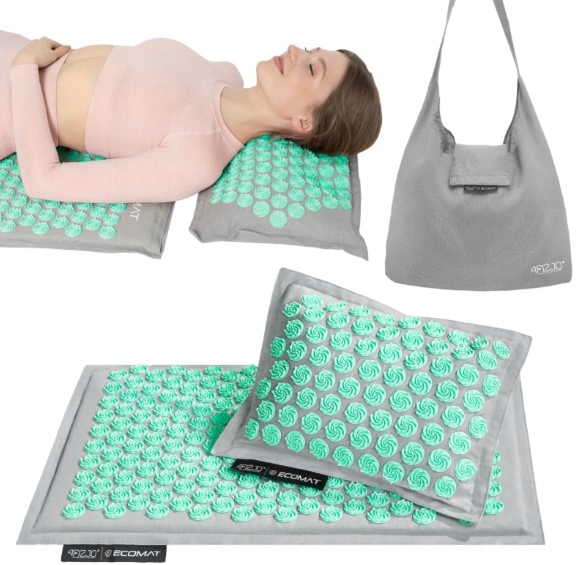 4FIZJO Eco Mata do akupresury z łuskami gryki i kokosem Poduszka Torba