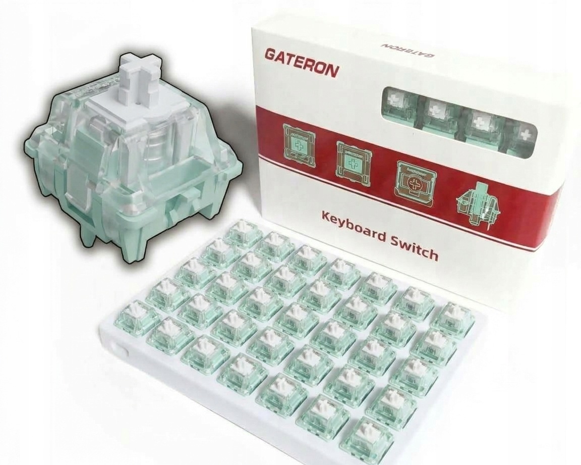 Gateron Magnetic Jade Magnetické spínače pro klávesnici 35 ks
