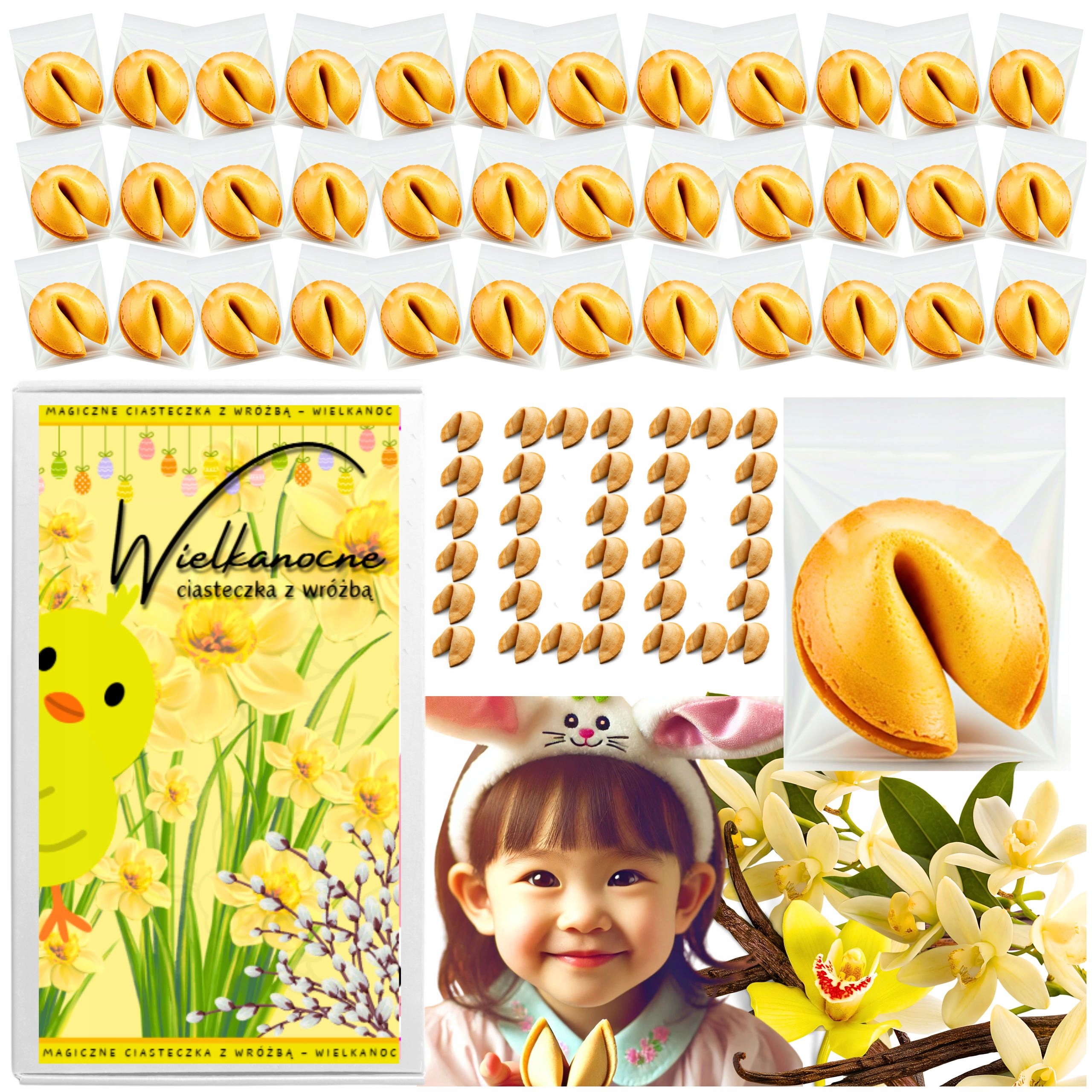 Levně Sušenky s věštbou Velikonoční Dárek Radostné Velikonoce 100 Ks