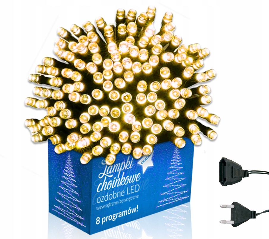 

Lampki choinkowe 500 Led Wew/zewnętrzne Świąteczne