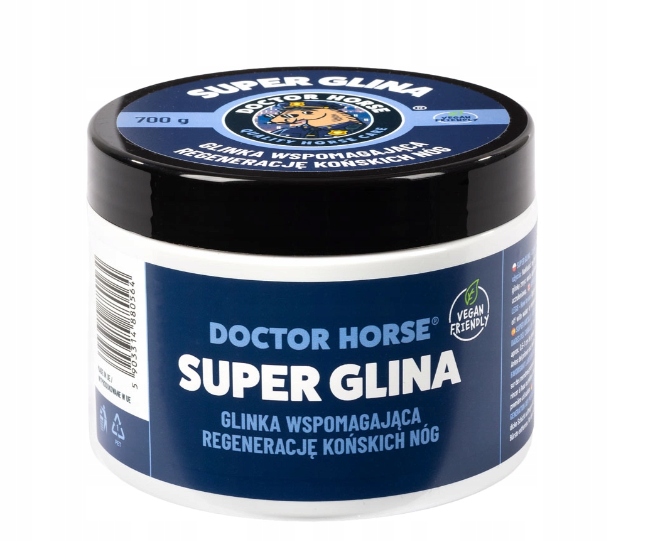 Doctor Horse, Glina, Regenerująca glinka do nóg po wysiłku, 700g