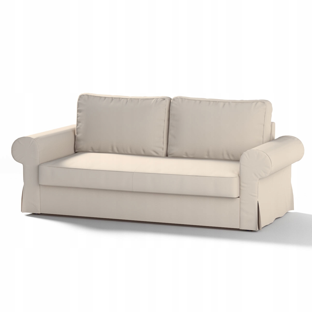 Dekoria potah na rozkládací pohovku Backabro pro 3 osoby Ikea, bílý