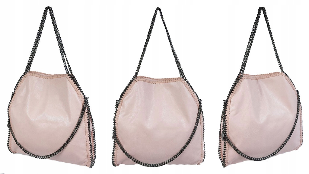 TOREBKA ŁAŃCUCHY TORBA ŁAŃCUCH STELLA BAG PUDROWY Długość paska 70 cm