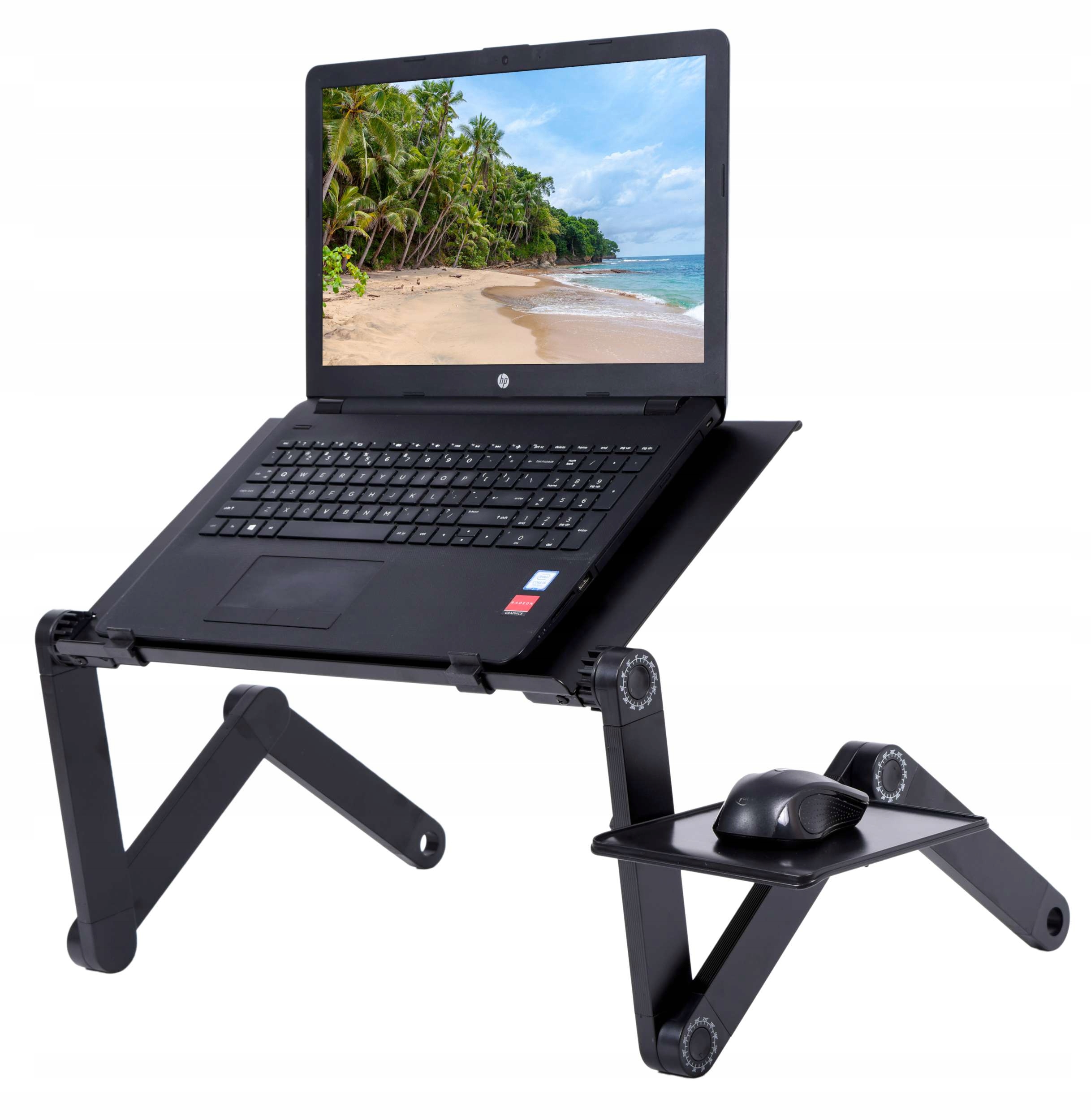 PODSTAWKA CHŁODZĄCA POD NA LAPTOPA REGULOWANA STOLIK MOBILNY SKŁADANY METAL Stan opakowania oryginalne