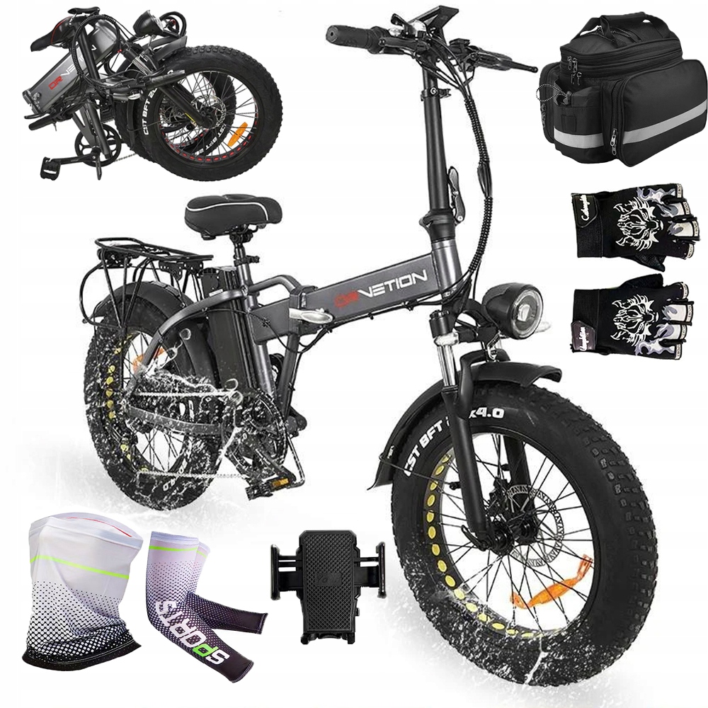 Rower Elektryczny DRVETION AT20 1000W 48V 10AH 45km/h 80KM 20"