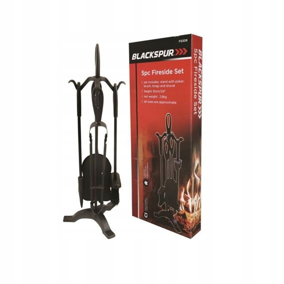 Blackspur krbové nářadí na stojánku, 5-dílná sada FS309