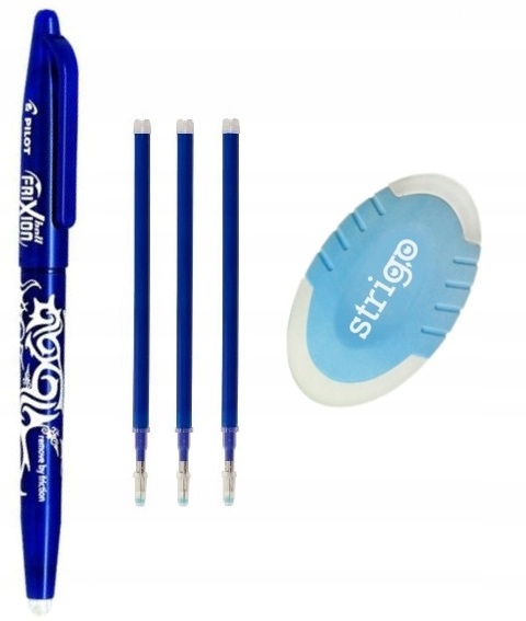 

Długopis Pilot Frixion +gumka 3 wkłady