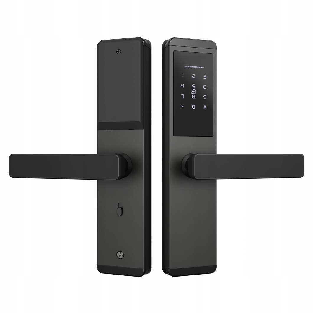 Inteligentní zámek dveří Pin karta MiFare TTLock Černá