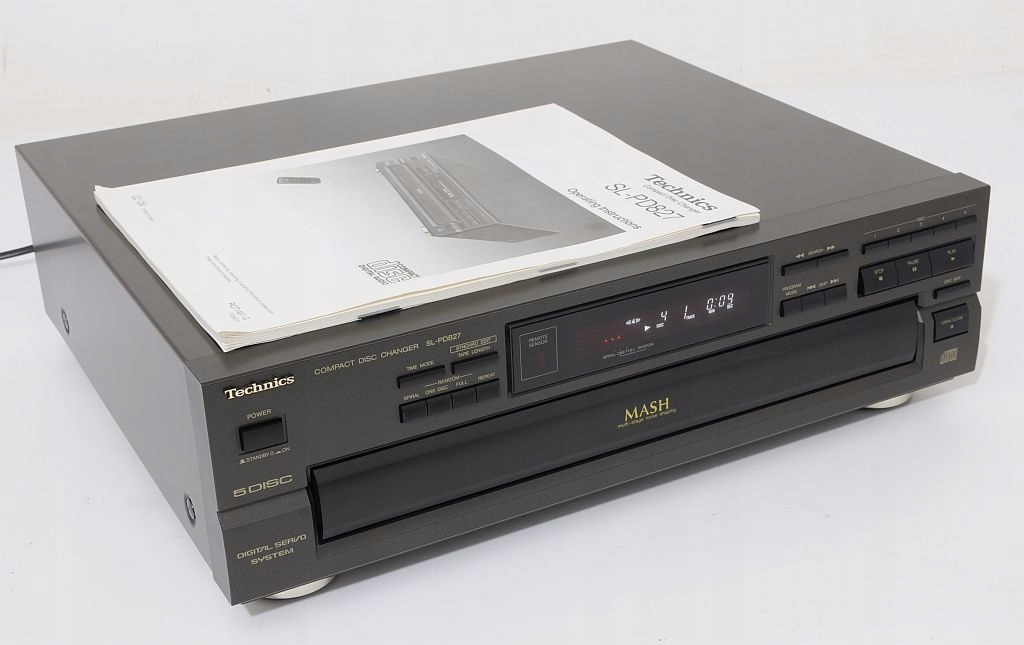 TECHNICS SL-PD827 ODTWARZACZ NA 5 CD ZMIENIARKA Kolor czarny