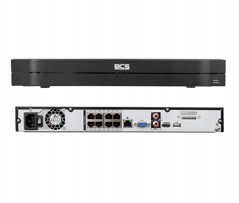 Rejestrator Ip BCS-L-NVR0802-A-4KE-8P(2) 8kanałowy, 8xPoE, 16Mpx Bcs Line