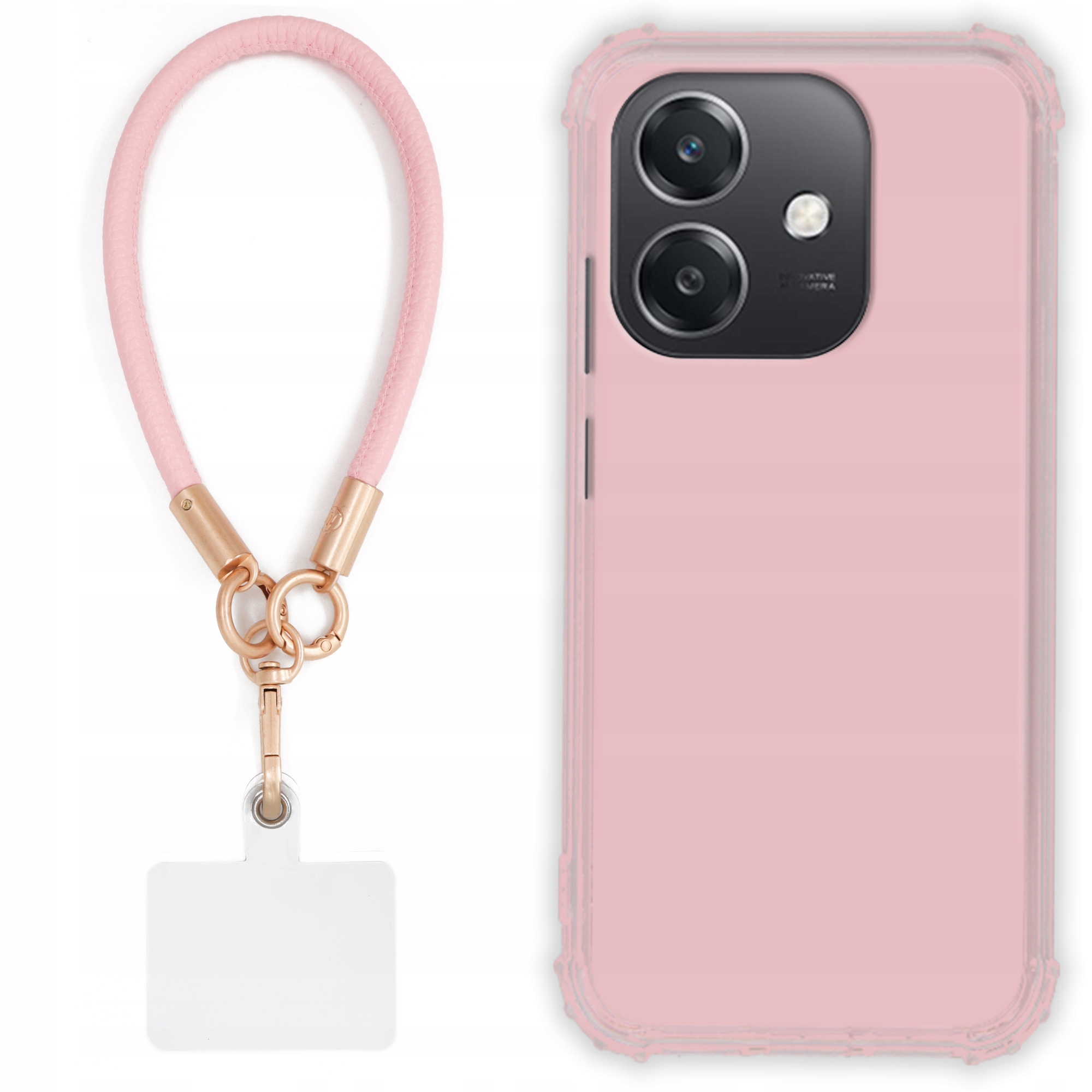 Pouzdro Pro Oppo A60 5G Case Antishock Pinky Růžové vodítko Sada Odolné Tpu