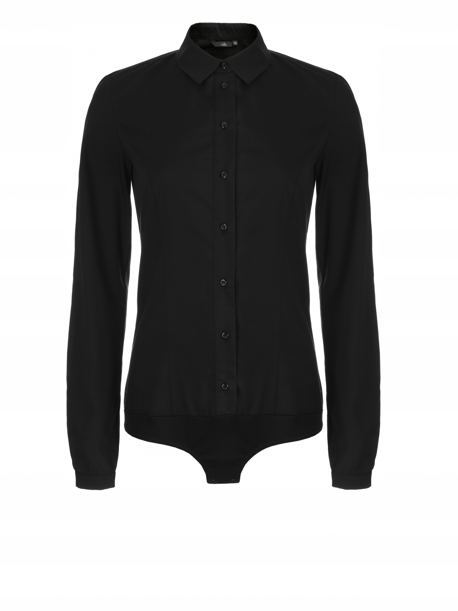 

Elegancka Czarna Koszula Body K54 ~40~ Czarny Nife