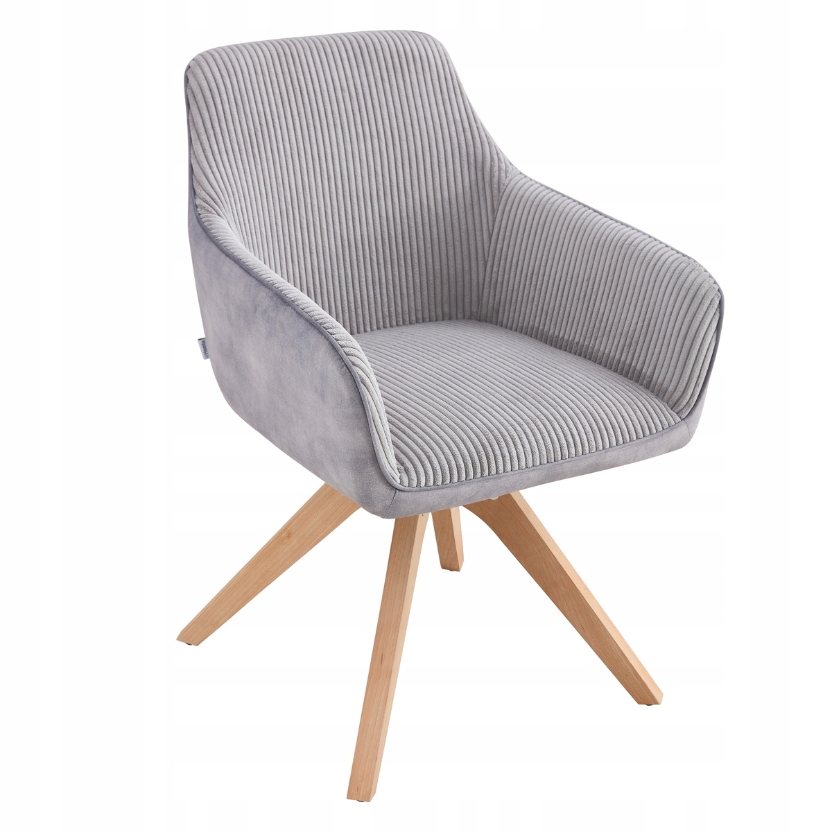 Stolička Pesa z kombinovanej tkaniny sivá 56x60x82 cm Homla