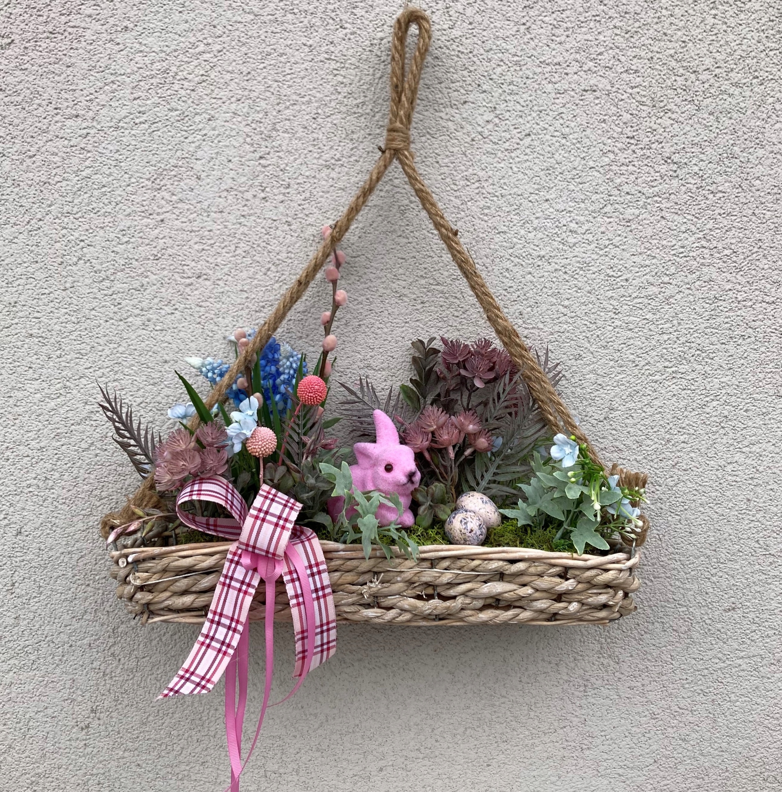 STROIK WIOSENNY KOMPOZYCJA WIELKANOC NA ŚCIANĘ Marka GlamurProjekt