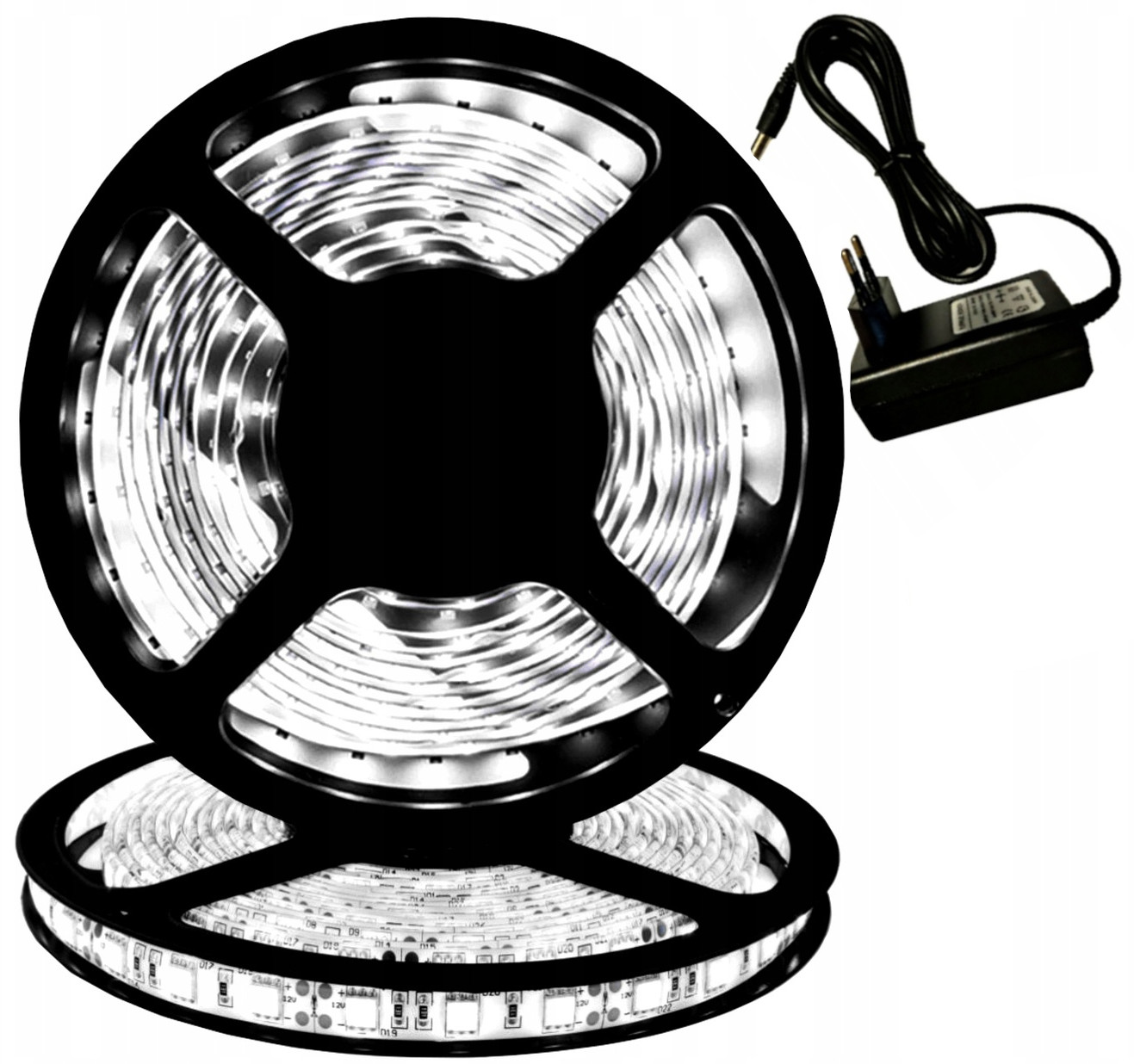 

Taśma Led Biała Zimna Wodoodporna Zasilacz 5m