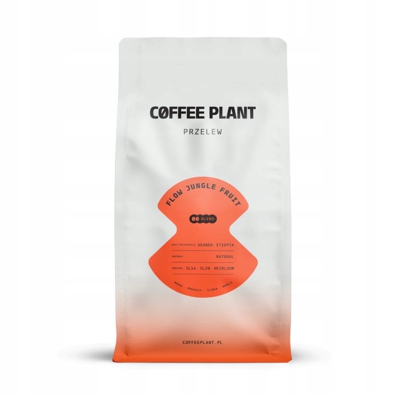 Káva zrnková Coffee Plant Přeliv Flow Jungle Fruit 100% Arabika 800 g