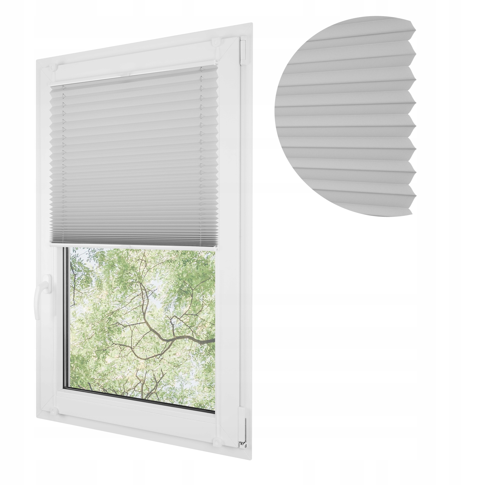 Neinvazivní termoplisy roleta plisé ocelová harmonika 37x150