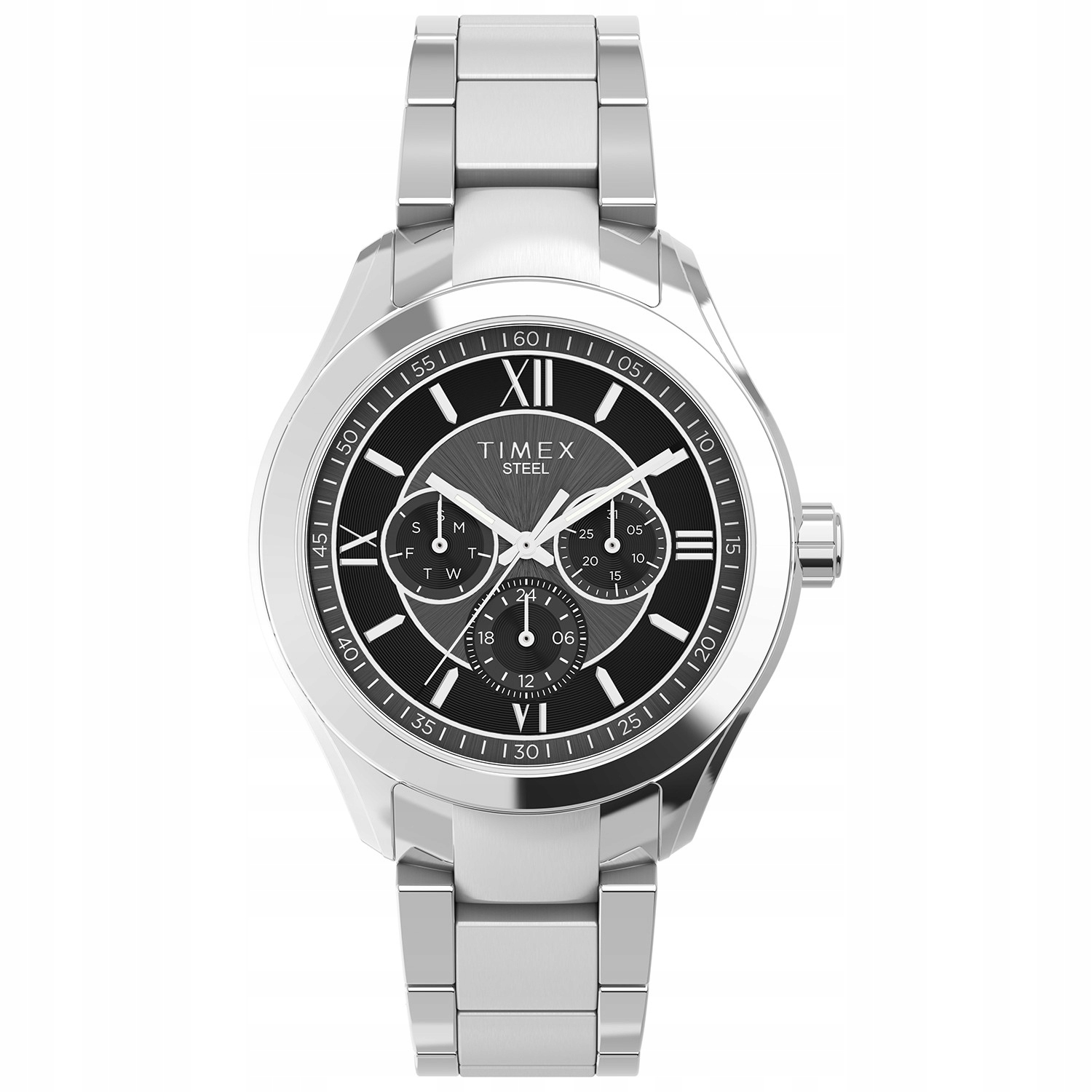 Pánské Hodinky Timex TW2V95400 stříbrný náramek